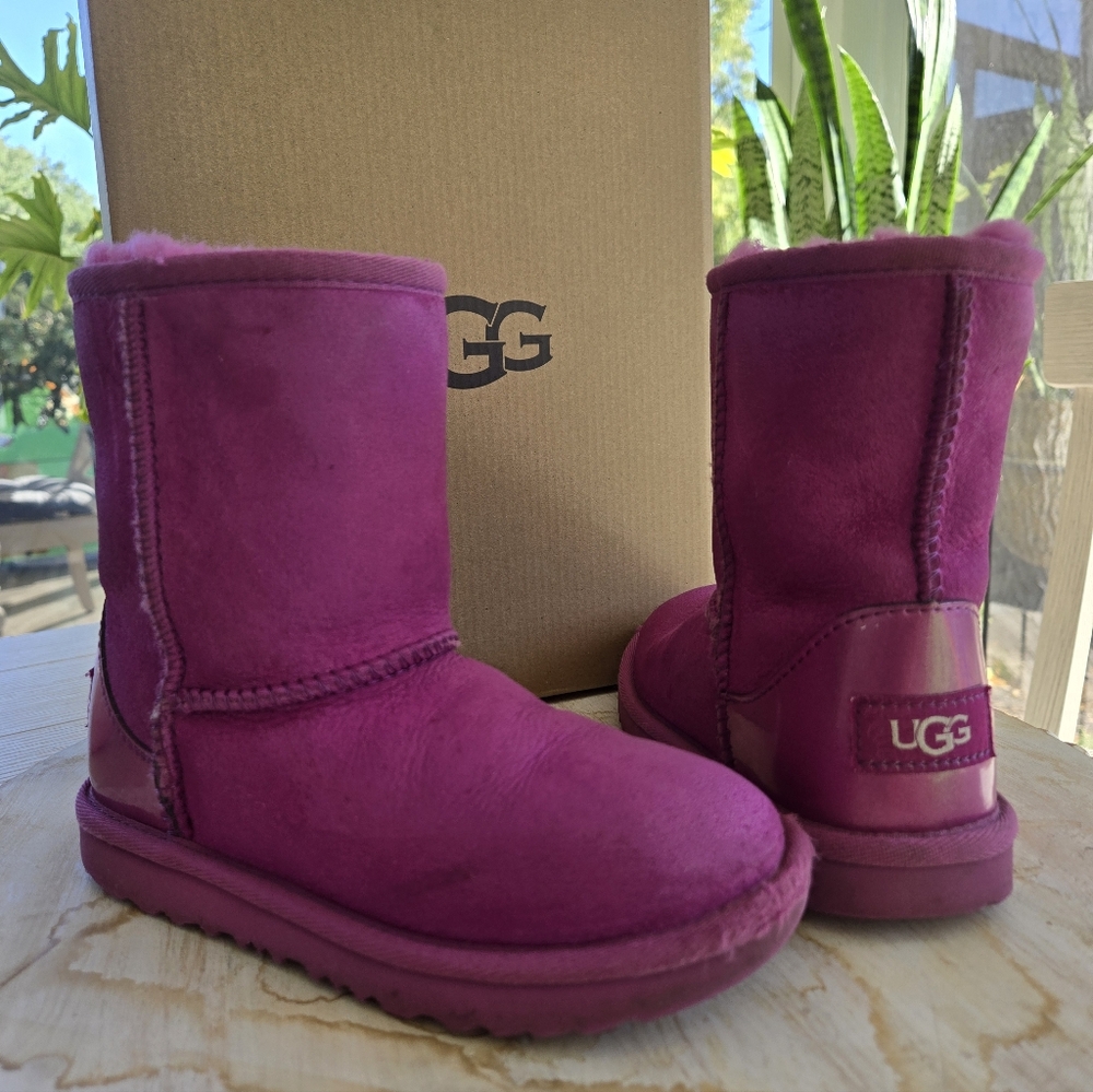 UGG Kids Pink Rain & Snow Boots